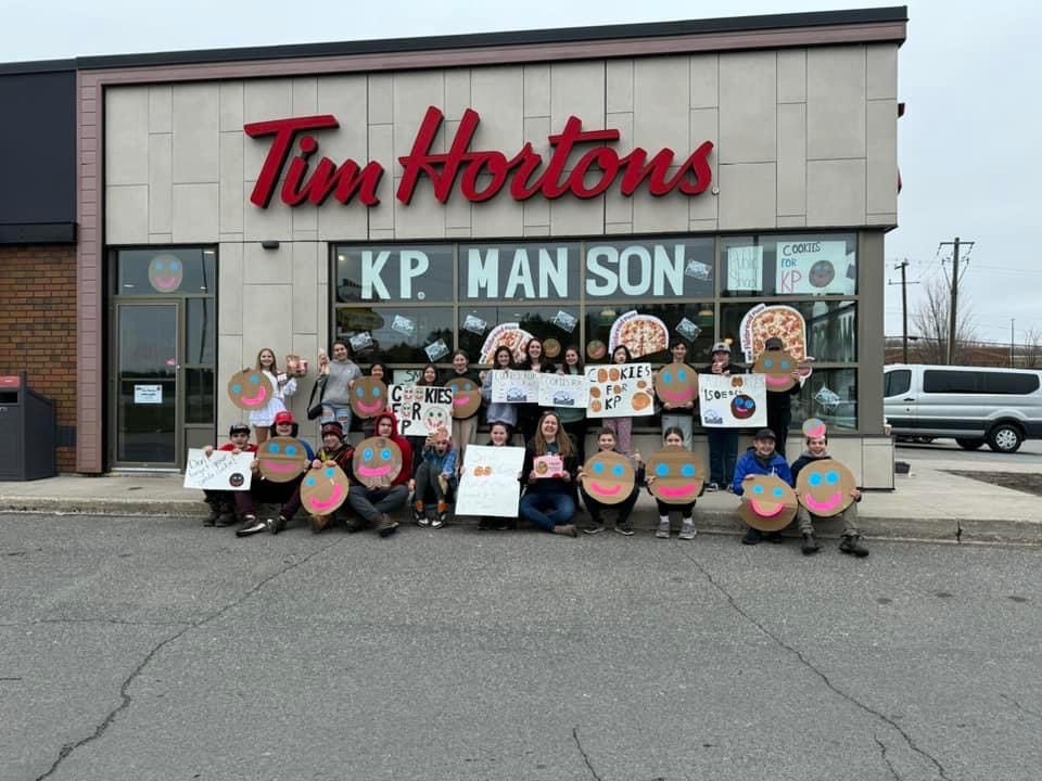 Tim Hortons Smile Cookie campaign funds donated to K.P. Manson Public School