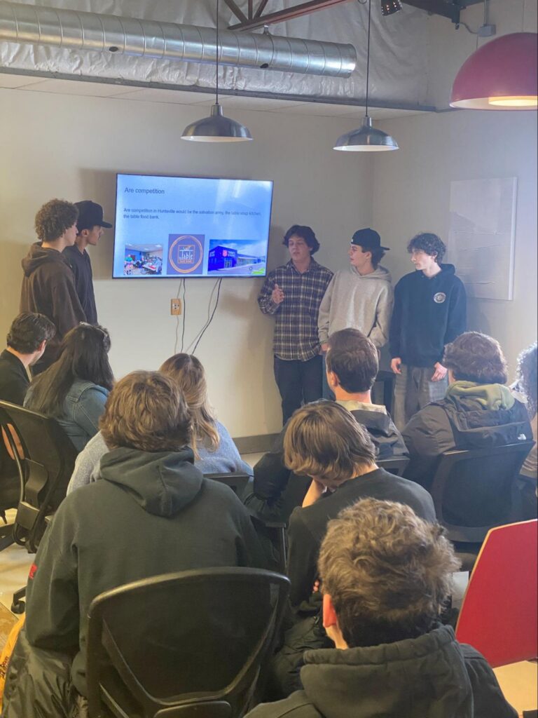 Huntsville High School students take part in Shark Tank-style pitch event
